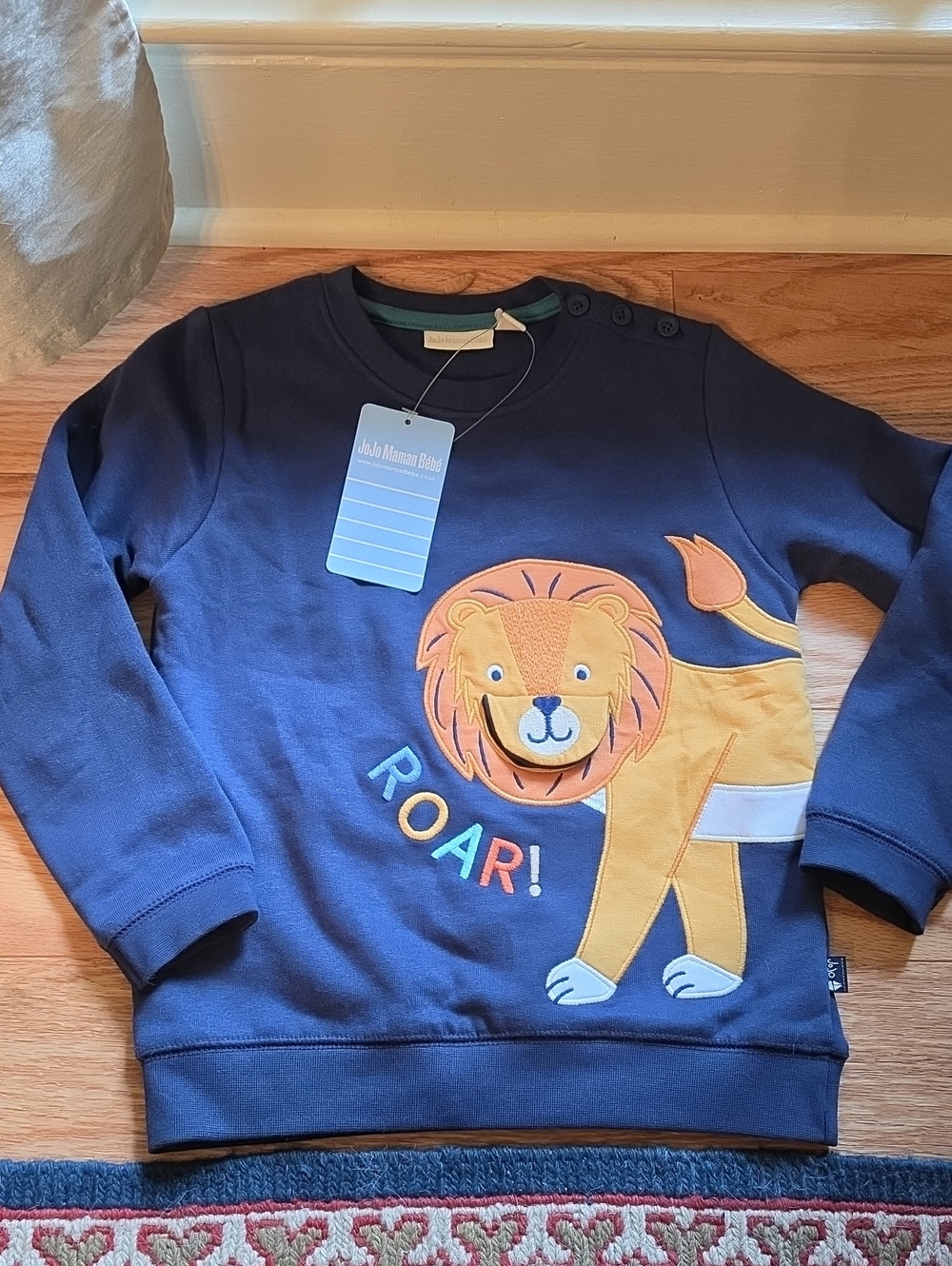 Navy JoJo Maman Lion Sweatshirt